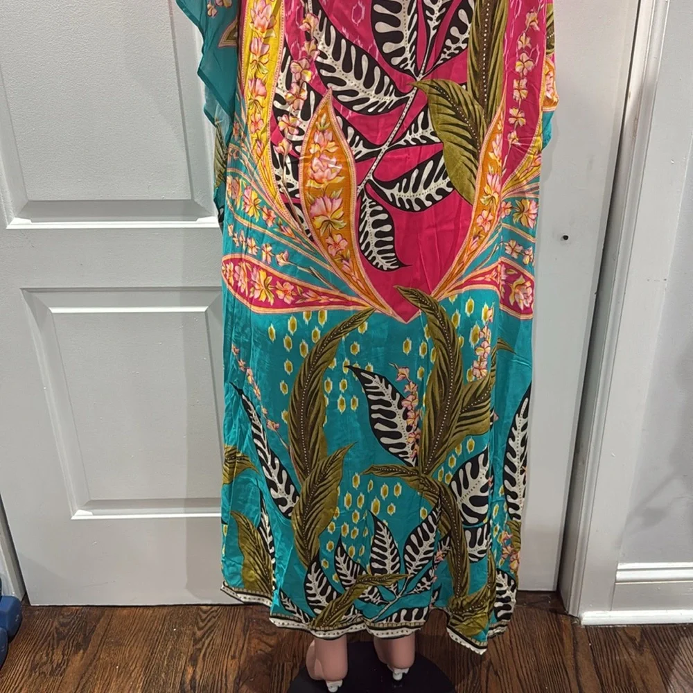 Agua Bendita Dara Kimono MultiColor Cover‎ Up